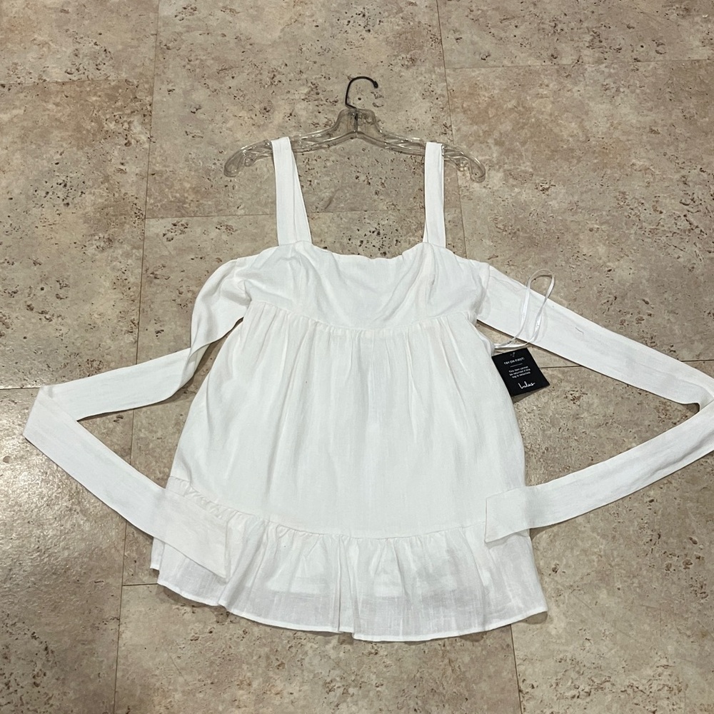 NWT lulus white mini dress in size Medium